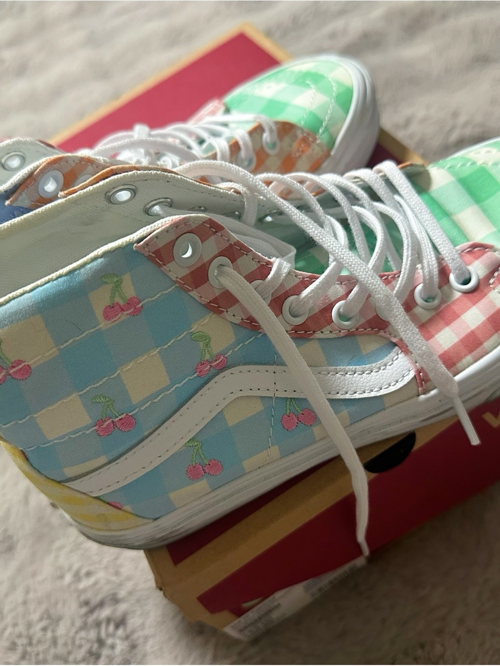 Vans Sk8-Hi Tapered Gingham Block US 7.5